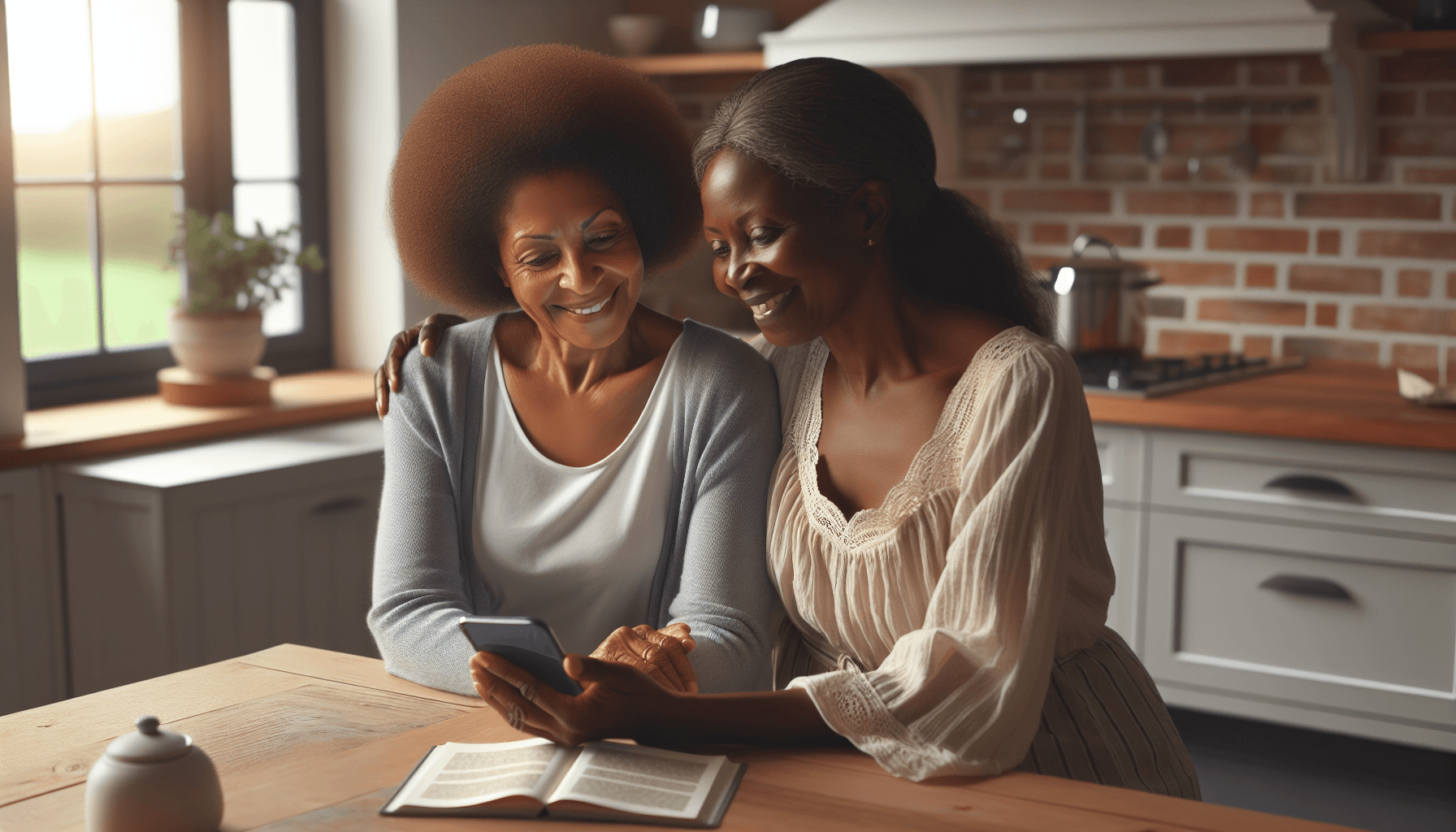Homeowner and housekeeper reviewing tasks together
