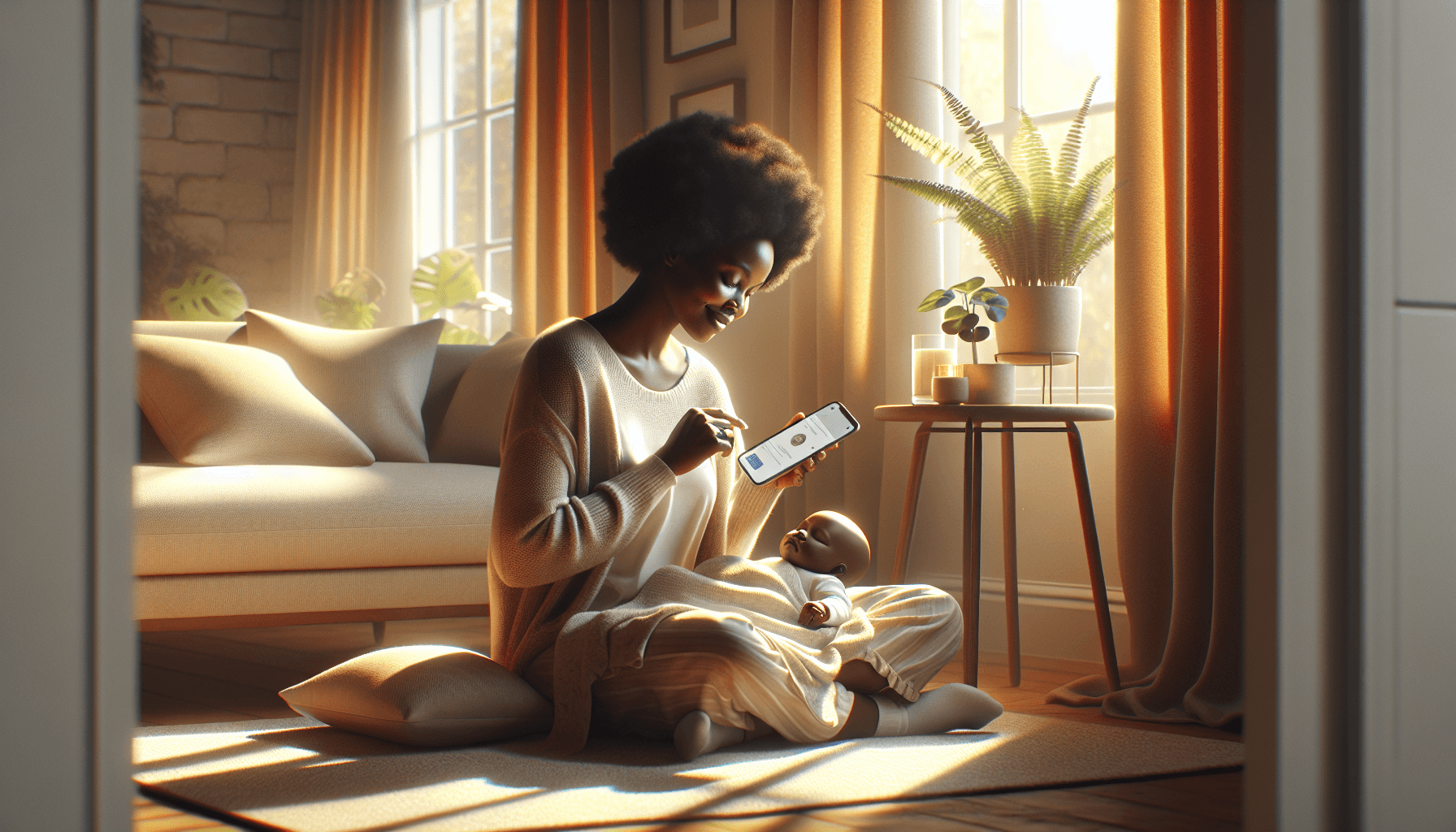 New mom resting at home with baby β Naya Dream Home