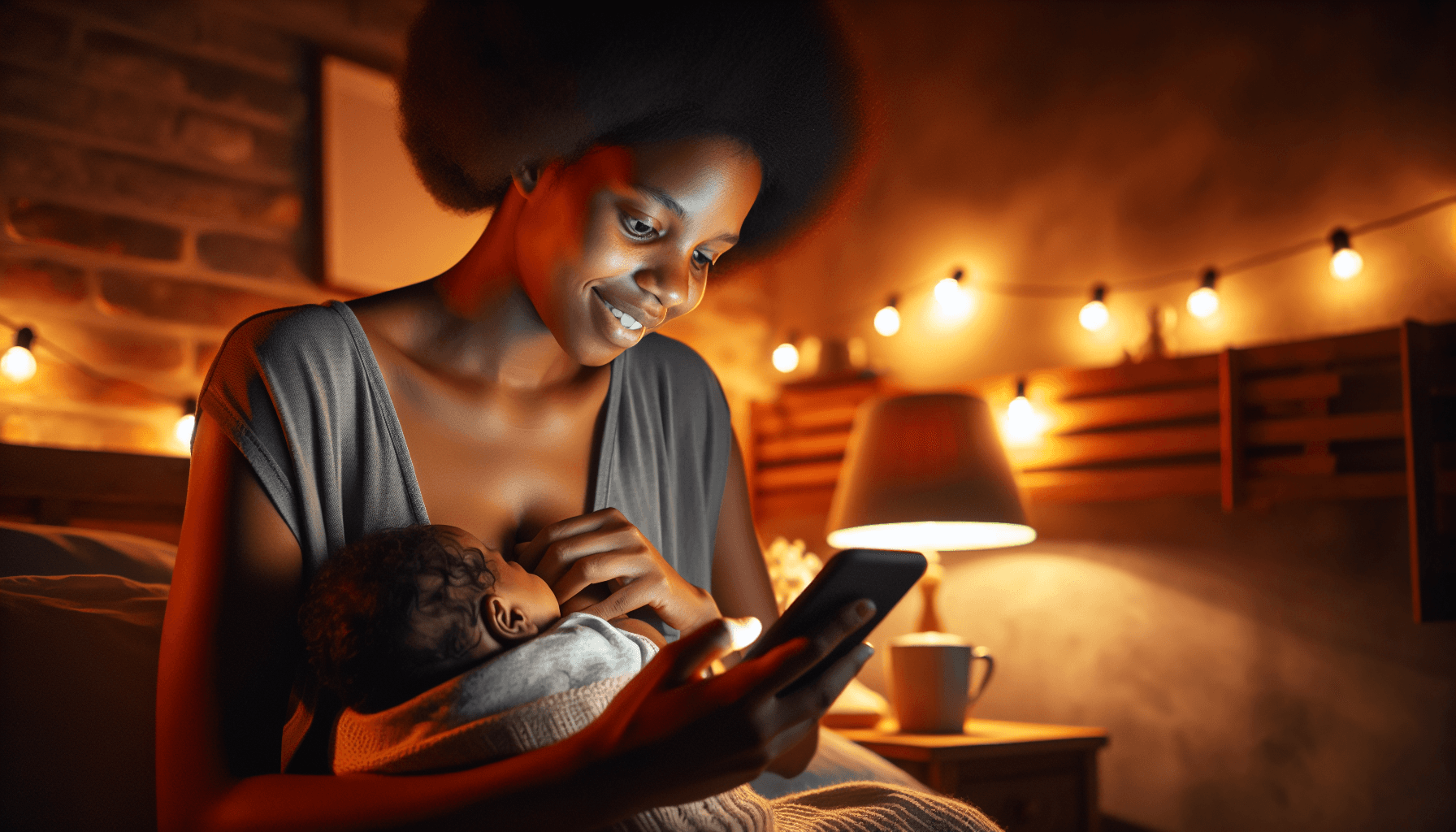 New mom at night with newborn β Naya Dream Home